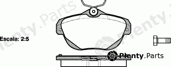  ROADHOUSE part 21203.00 (2120300) Brake Pad Set, disc brake