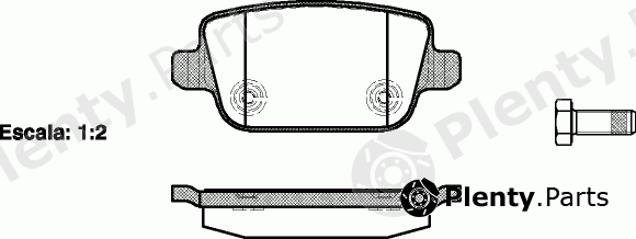  ROADHOUSE part 21256.00 (2125600) Brake Pad Set, disc brake