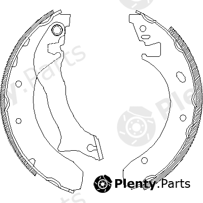  ROADHOUSE part 4300.00 (430000) Brake Shoe Set