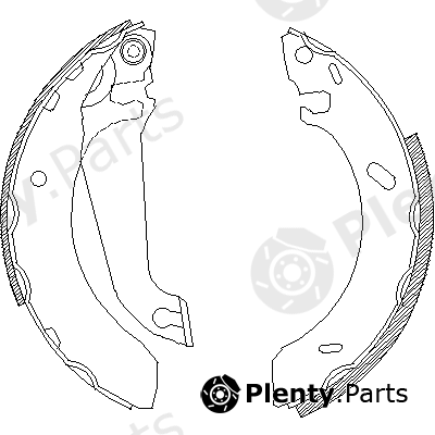  ROADHOUSE part 4304.00 (430400) Brake Shoe Set