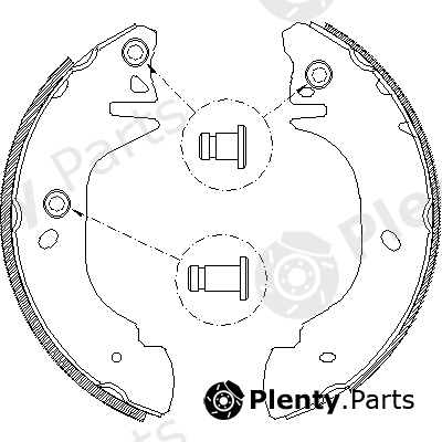  ROADHOUSE part 4305.01 (430501) Brake Shoe Set
