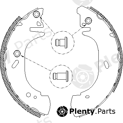  ROADHOUSE part 4306.00 (430600) Brake Shoe Set