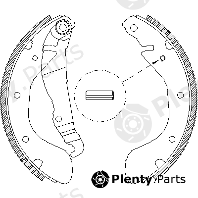  ROADHOUSE part 4307.00 (430700) Brake Shoe Set