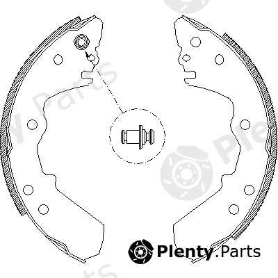  ROADHOUSE part 4316.00 (431600) Brake Shoe Set