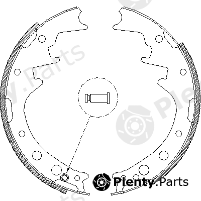  ROADHOUSE part 4346.00 (434600) Brake Shoe Set