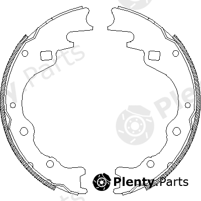  ROADHOUSE part 4365.00 (436500) Brake Shoe Set
