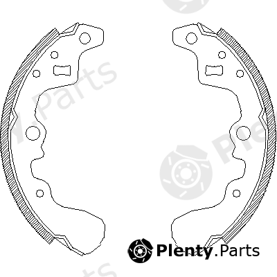  ROADHOUSE part 4385.00 (438500) Brake Shoe Set