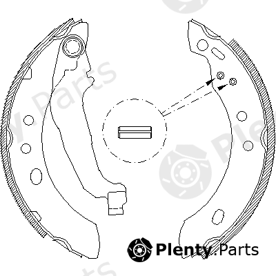  ROADHOUSE part 4394.00 (439400) Brake Shoe Set