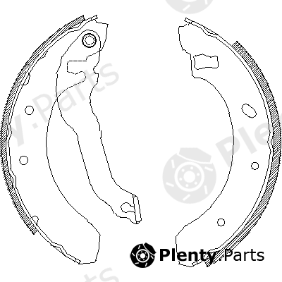  ROADHOUSE part 4395.00 (439500) Brake Shoe Set