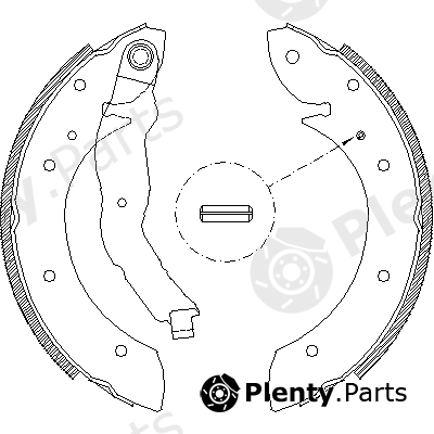  ROADHOUSE part 4396.00 (439600) Brake Shoe Set