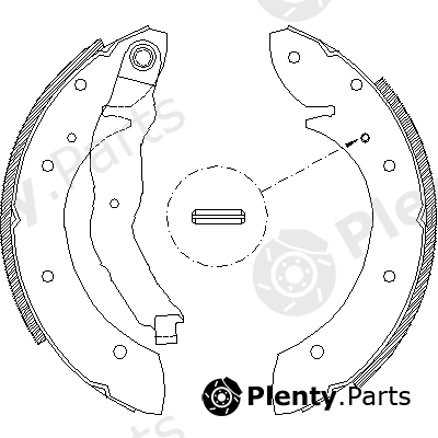  ROADHOUSE part 4396.01 (439601) Brake Shoe Set