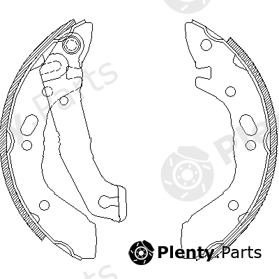  ROADHOUSE part 4401.00 (440100) Brake Shoe Set