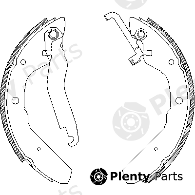  ROADHOUSE part 4403.00 (440300) Brake Shoe Set