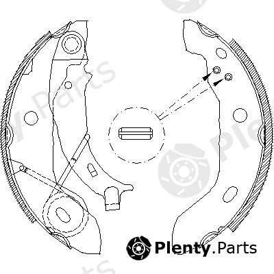  ROADHOUSE part 4421.00 (442100) Brake Shoe Set