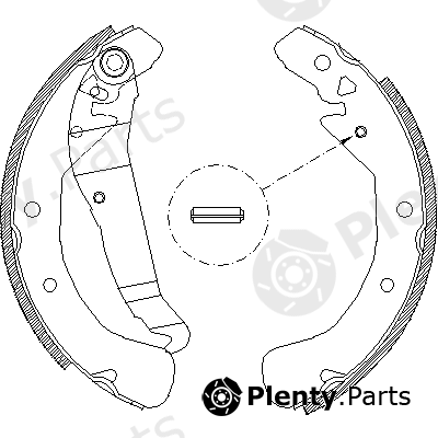  ROADHOUSE part 4422.00 (442200) Brake Shoe Set