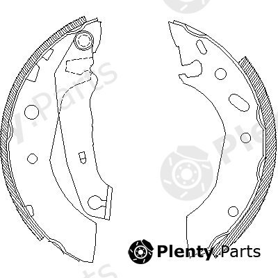  ROADHOUSE part 4507.01 (450701) Brake Shoe Set