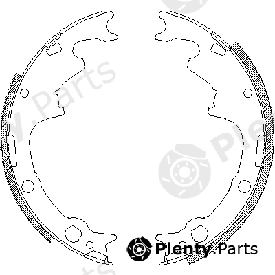  ROADHOUSE part 4511.00 (451100) Brake Shoe Set