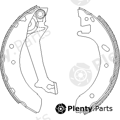  ROADHOUSE part 4512.00 (451200) Brake Shoe Set