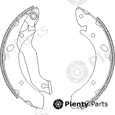  ROADHOUSE part 4633.00 (463300) Brake Shoe Set
