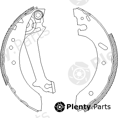  ROADHOUSE part 4670.00 (467000) Brake Shoe Set