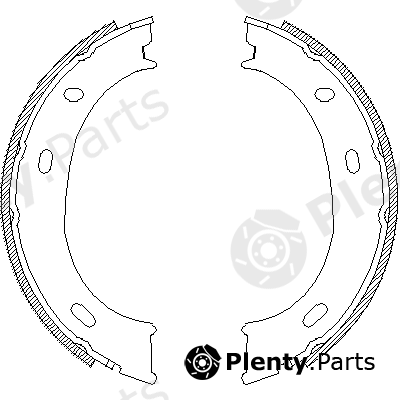  ROADHOUSE part 4710.01 (471001) Brake Shoe Set, parking brake