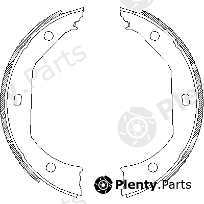  ROADHOUSE part 4716.00 (471600) Brake Shoe Set, parking brake