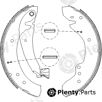  ROADHOUSE part 4718.00 (471800) Brake Shoe Set