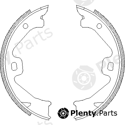  ROADHOUSE part 4704.00 (470400) Brake Shoe Set, parking brake