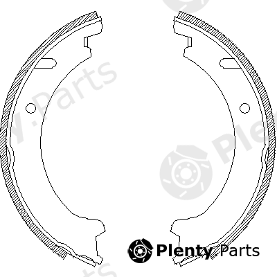  ROADHOUSE part 4721.00 (472100) Brake Shoe Set, parking brake