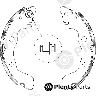  REMSA part 4009.00 (400900) Brake Shoe Set