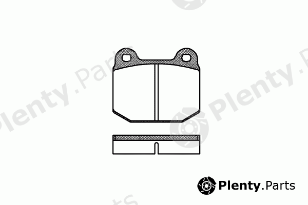  REMSA part 0014.00 (001400) Brake Pad Set, disc brake