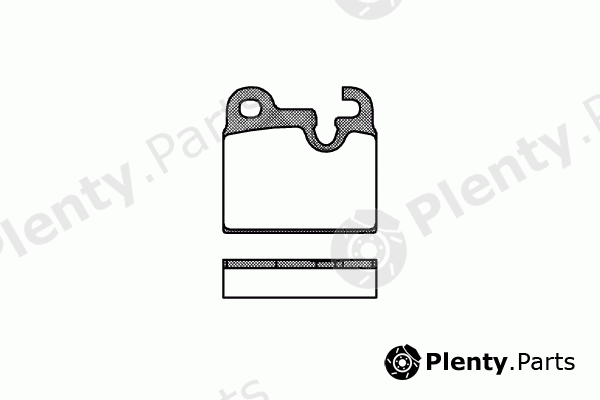  REMSA part 0016.00 (001600) Brake Pad Set, disc brake