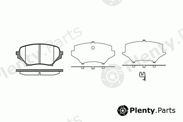  REMSA part 1189.01 (118901) Brake Pad Set, disc brake