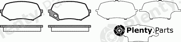  REMSA part 1337.00 (133700) Brake Pad Set, disc brake