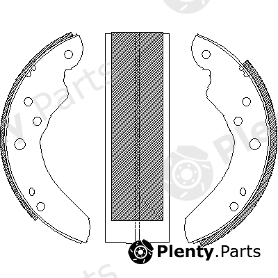  REMSA part 4214.00 (421400) Brake Shoe Set