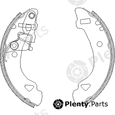  REMSA part 4303.00 (430300) Brake Shoe Set