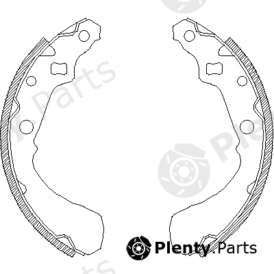  REMSA part 4381.01 (438101) Brake Shoe Set