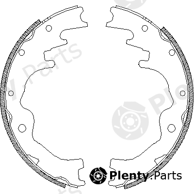  REMSA part 4388.01 (438801) Brake Shoe Set