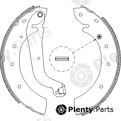  REMSA part 4514.01 (451401) Brake Shoe Set