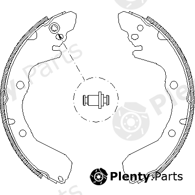  REMSA part 4645.00 (464500) Brake Shoe Set