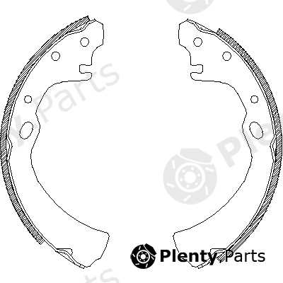  REMSA part 4649.00 (464900) Brake Shoe Set