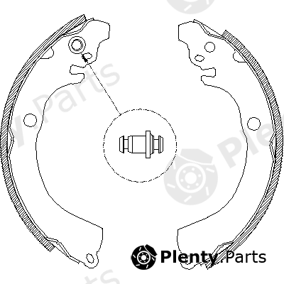  REMSA part 4664.00 (466400) Brake Shoe Set