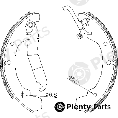  REMSA part 4688.00 (468800) Brake Shoe Set