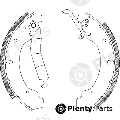  REMSA part 4692.01 (469201) Brake Shoe Set