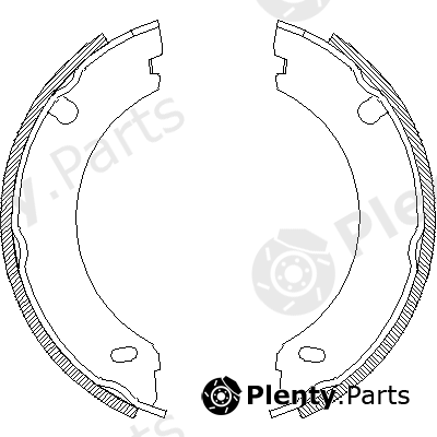  REMSA part 4696.00 (469600) Brake Shoe Set, parking brake
