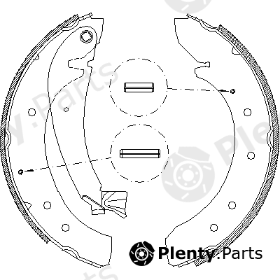  REMSA part 4719.00 (471900) Brake Shoe Set