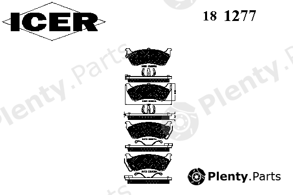  ICER part 181277 Brake Pad Set, disc brake