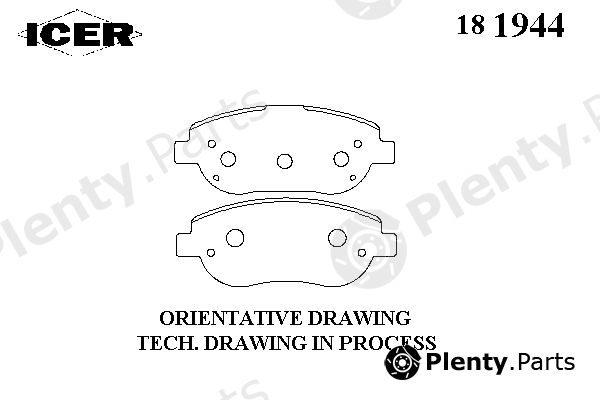  ICER part 181944 Brake Pad Set, disc brake