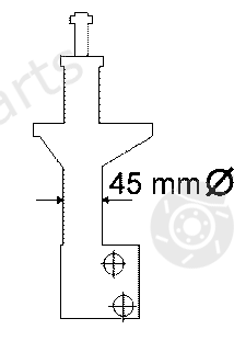  BOGE part 27-079-F (27079F) Shock Absorber