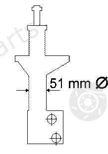  BOGE part 32-720-F (32720F) Shock Absorber